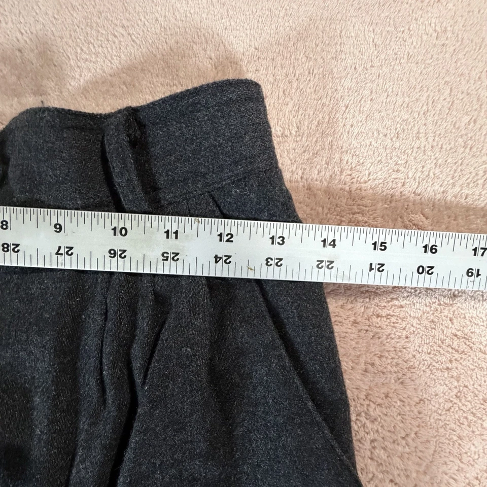 Pantalones de vestir Jaclyn Smith para mujer 6 gris oscuro de lana trabajo clásico 5538 Foto 2 de 4