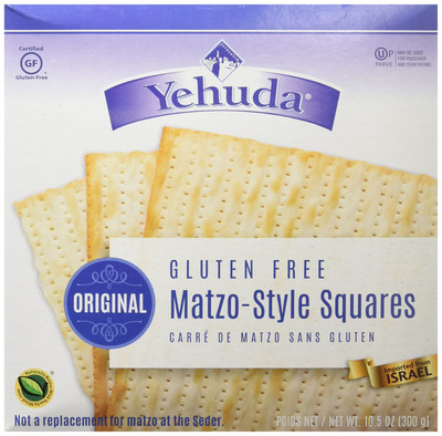 Yehuda Gluten Free Matzo Style Squares 10.5 Ounce Pack All Natural Gluten Free