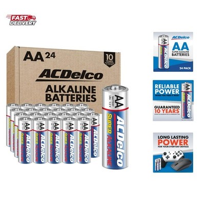 ACDelco 24-Count Double AA Batteries, Maximum Power Super Alkaline Battery fo...