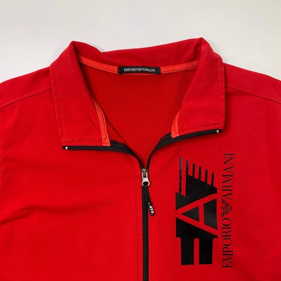 Куртка мужская Emporio Armani M средняя черная красная натуральная Ventus 7 хлопковая смесь спортивная - Изображение 4 из 4