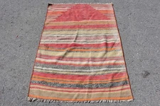 Decorative Rug, Southwestern Red and Beige 3x4 ft