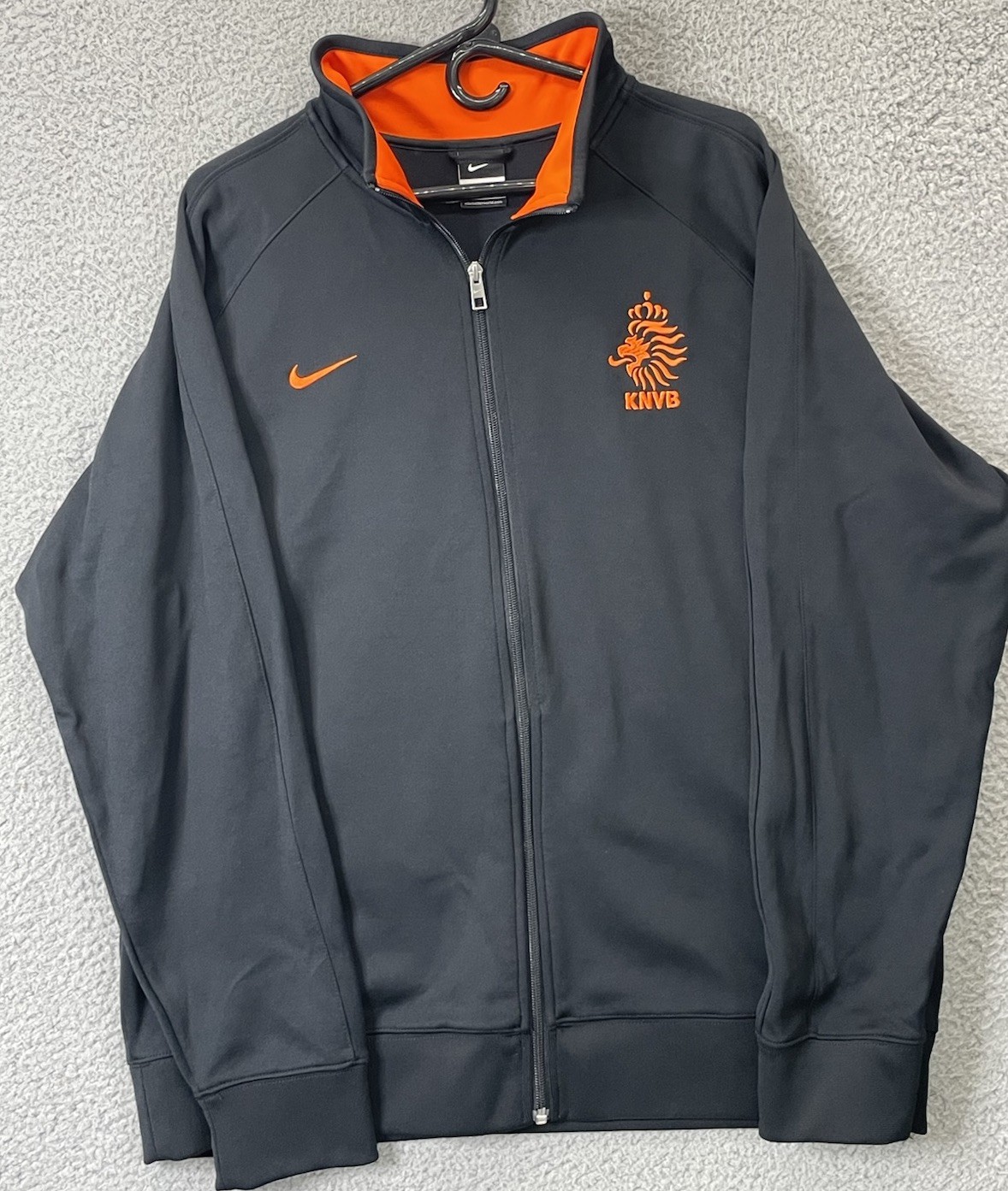 SACAI X NIKE ? Nike • KNVB Nederland Olanda Calcio Nero Zip Track Jacket Uomo Taglia 2XL