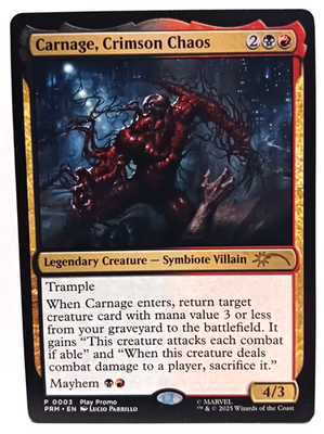 Carnage, Crimson Chaos 20枚 Magic The Gathering MTG - Carnage, Crimson Chaos - PRM Card NM