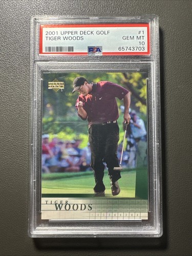 2001 Upper Deck Tiger Woods PSA 10