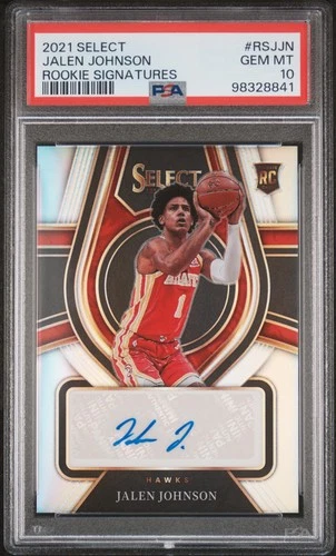 2021 Panini Select Basketball Jalen Johnson #RS-JJN PSA 8