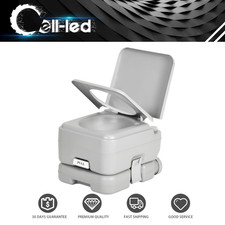 3.17 Gallon RV Portable Toilet 12L Powerful Flush Pump for Outdoor Camping Trips