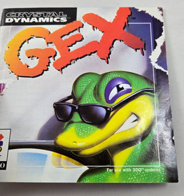 Gex Panasonic 3DO (1995) Authentic Disc & Manual - TESTED - Plays Perfectly!