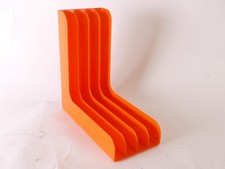 LP Vinyl Plattenwinkel Ständer Orange 70er Jahre Regal