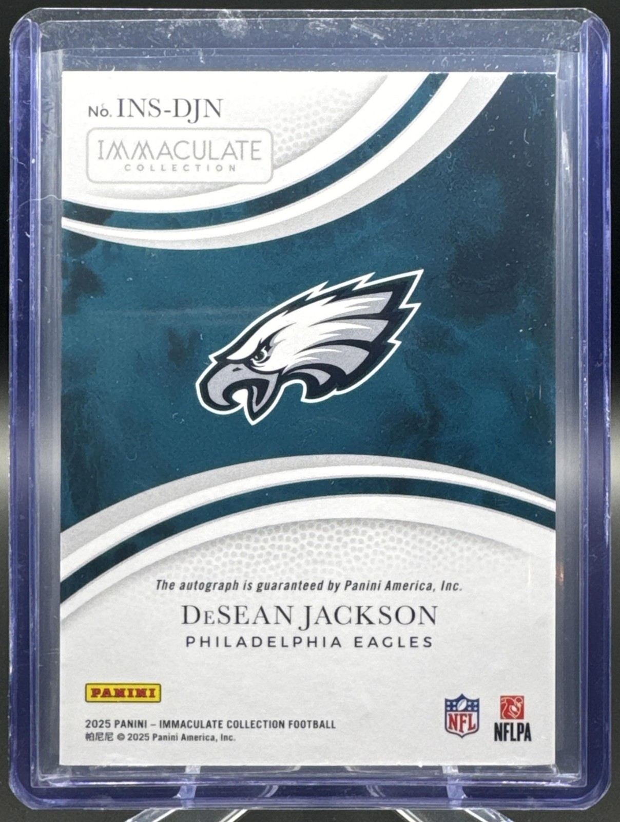 2025 Panini Immaculate Collection DeSean Jackson #19 Numbers Signatures /99 Auto view 2