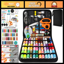 Large Sewing Kit with 200 Premium Supplies, 41 XL Thread Spools - Travel  DIY E