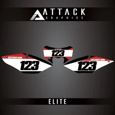 Attack Graphics Elite Number Plate Backgrounds For Honda CRF450RL 2021