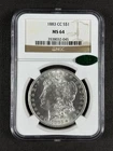 1883-CC Morgan Silver Dollar NGC MS64 CAC Approved