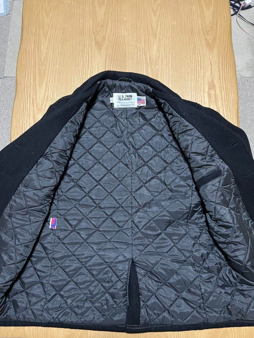Schott 740N 40 P-Coat Black Made in USA | eBay