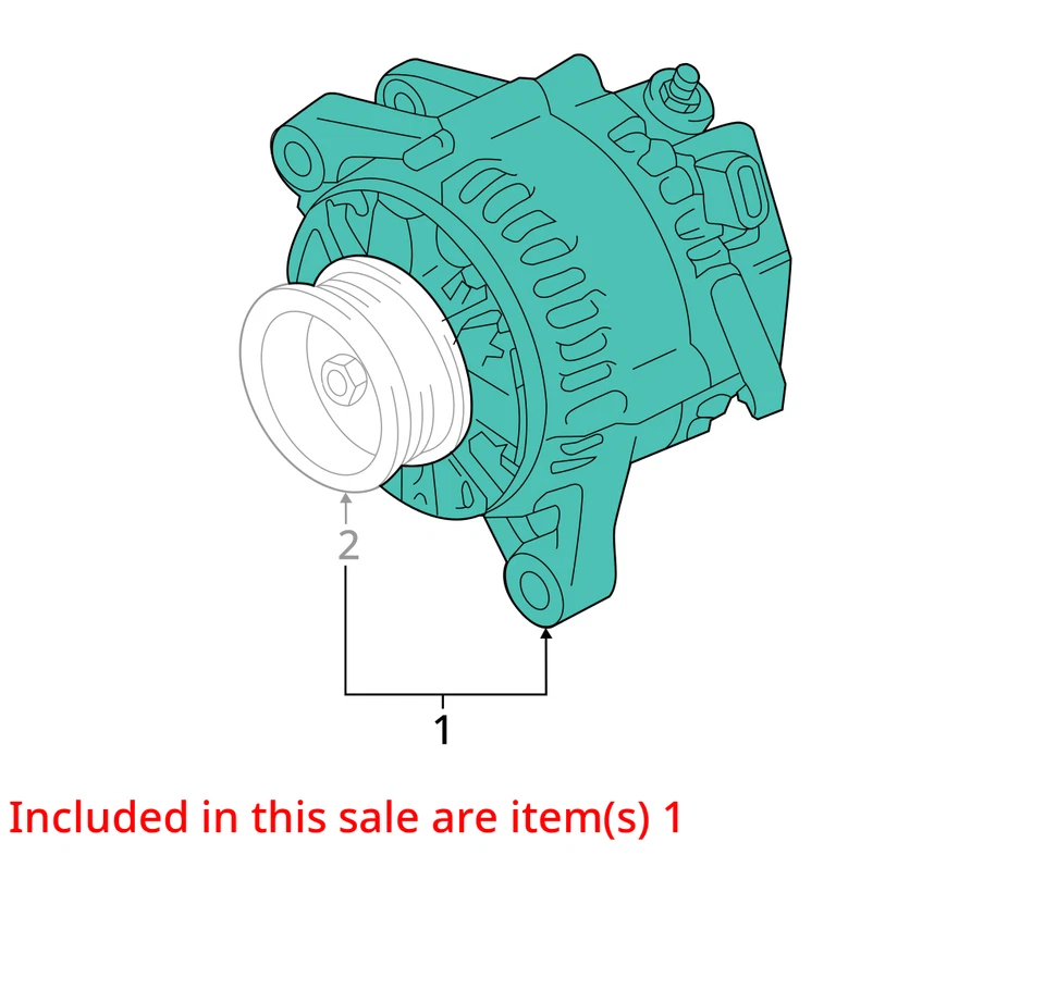 Alternator 4 Cylinder 2TRFE Engine Fits 16-23 TACOMA 2721714 - Imagem 3 de 4
