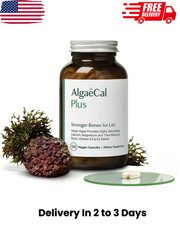 AlgaeCal Plus Stronger Bones Veggie Capsules 120 Count Exp: 9/27, Sealed
