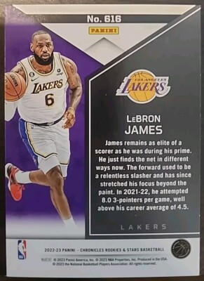 2022-23 Panini Chronicles Rookies and Stars NBA #616 Lebron