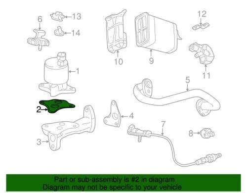 Junta de cubierta de válvula de recirculación de gases de escape Buick genuina GM 2000-2009 24506939 Foto 2 de 2