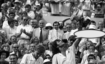 1983 Yannick Noah Rolland Garros RC Draw and Matt Wilander