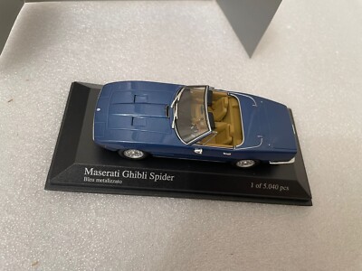 ミニチャンプ 1/43 Maserati Ghibli Spider 1/43 Minichamps Maserati Ghibli Spider Blue 1 of 5040 pcs | eBay