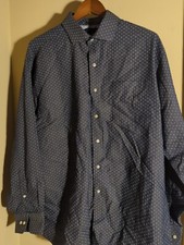 tommy hilfiger button up shirt blue 17 34-35