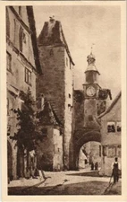 Old postcard Rothenburg - Markusturm u. Roderbogen GERMANY (1074275)