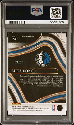 2021 PANINI SELECT GOLD PRIZM #249 LUKA DONCIC /10 PSA 10 | eBay