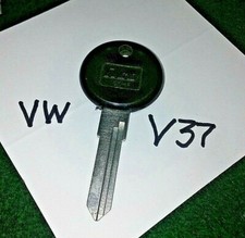 Clé vierge couleur NOS vintage NOS ILCO NOIR pour Volkswagen de 1988 à 1998