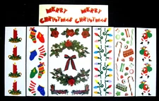 Mrs Grossman Nice Assortment 'Christmas' Themed Sticker Sheets *See Photos*