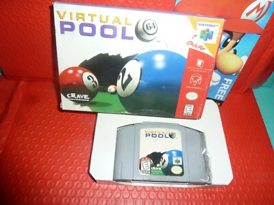 Virtual Pool 64 (Nintendo 64, 1998) 100% Authentic WORKS GREAT ...