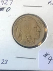 1927-D Buffalo Nickel Fine Nice Original 4 Digit Date