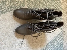 bacio 61, dust grey, leather booties, barely used