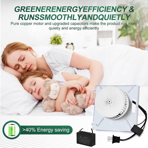 Efficient Bathroom Ventilation with 9"x9" Replacement Motor - Saves Time & Money - Picture 9 of 9