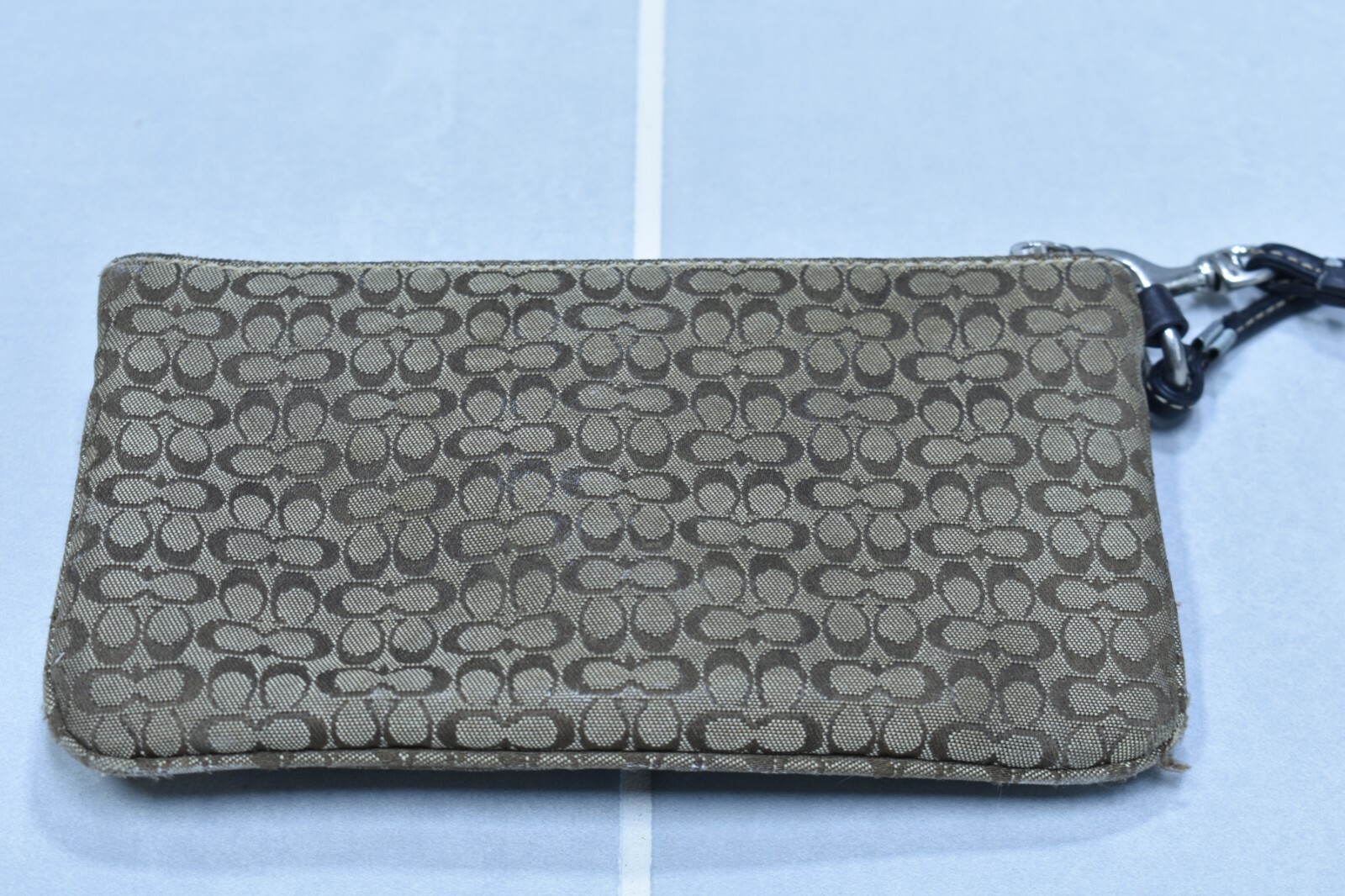 Coach Women Clutch Wallet Brown Leather and Monogram … Gem