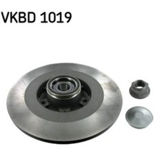 SKF 2x Bremsscheibe Voll für Renault Laguna III Grandtour KT0/1 BT0/1