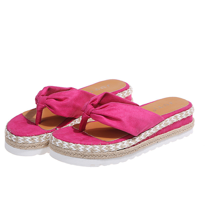 PANTOFOLA D’ORO Pantofole da donna perizoma antiscivolo slip on piatte plateau scarpe casual punta rotonda