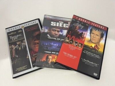 Denzell Washington 3 pack DVD Fallen/Glory/Training Day and more