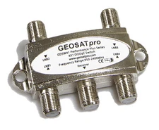 GEOSATpro 4x1 DiSEqC FTA Satellite Switch DiSEqC 2.0 Model GDSW41, 4x1 Switch