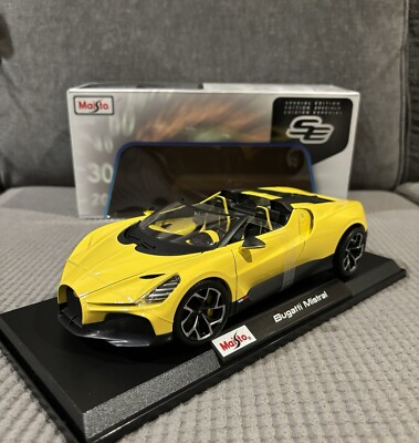 1/18 Maisto Bugatti Mistral Yellow Diecast Special Edition | eBay