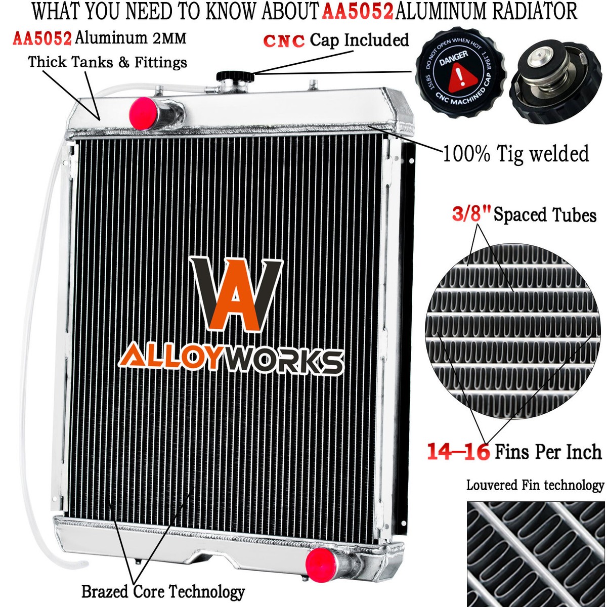 87013856 Radiator Fits Case 430 450 420 440 410 /New Holland L185