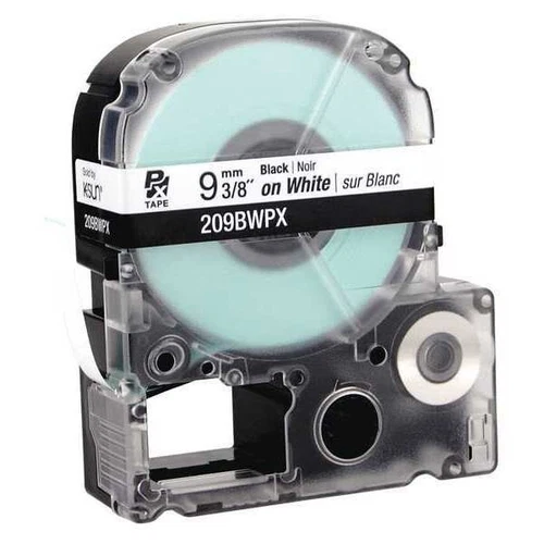 Genuine Epson 209BWPX Black on White PX Tape 3/8" K-Sun 209BW