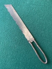 Vintage Open Handle Serrated Bread Knife - Primitive