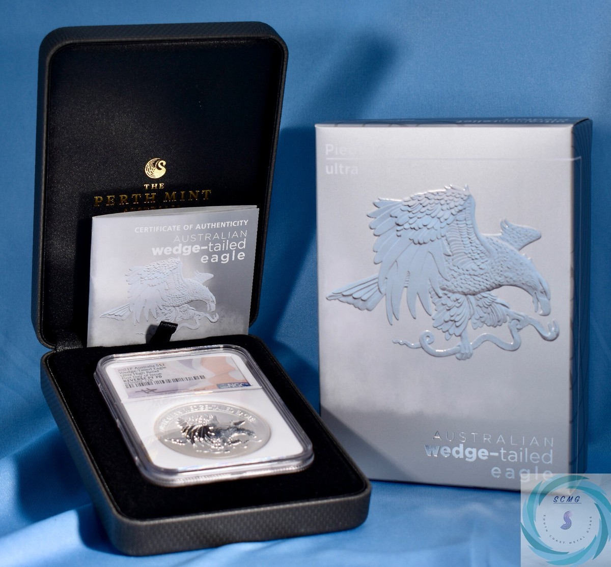 2021-P $2 Australia Silver 2oz Wedge-Tailed Eagle Reverse PF70 UHR