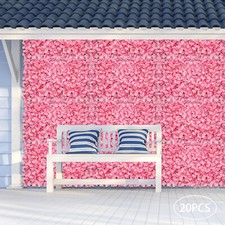 20pcs Silk Artificial Flower Wall Panel Wedding Party Backdrop Floral Home Decor