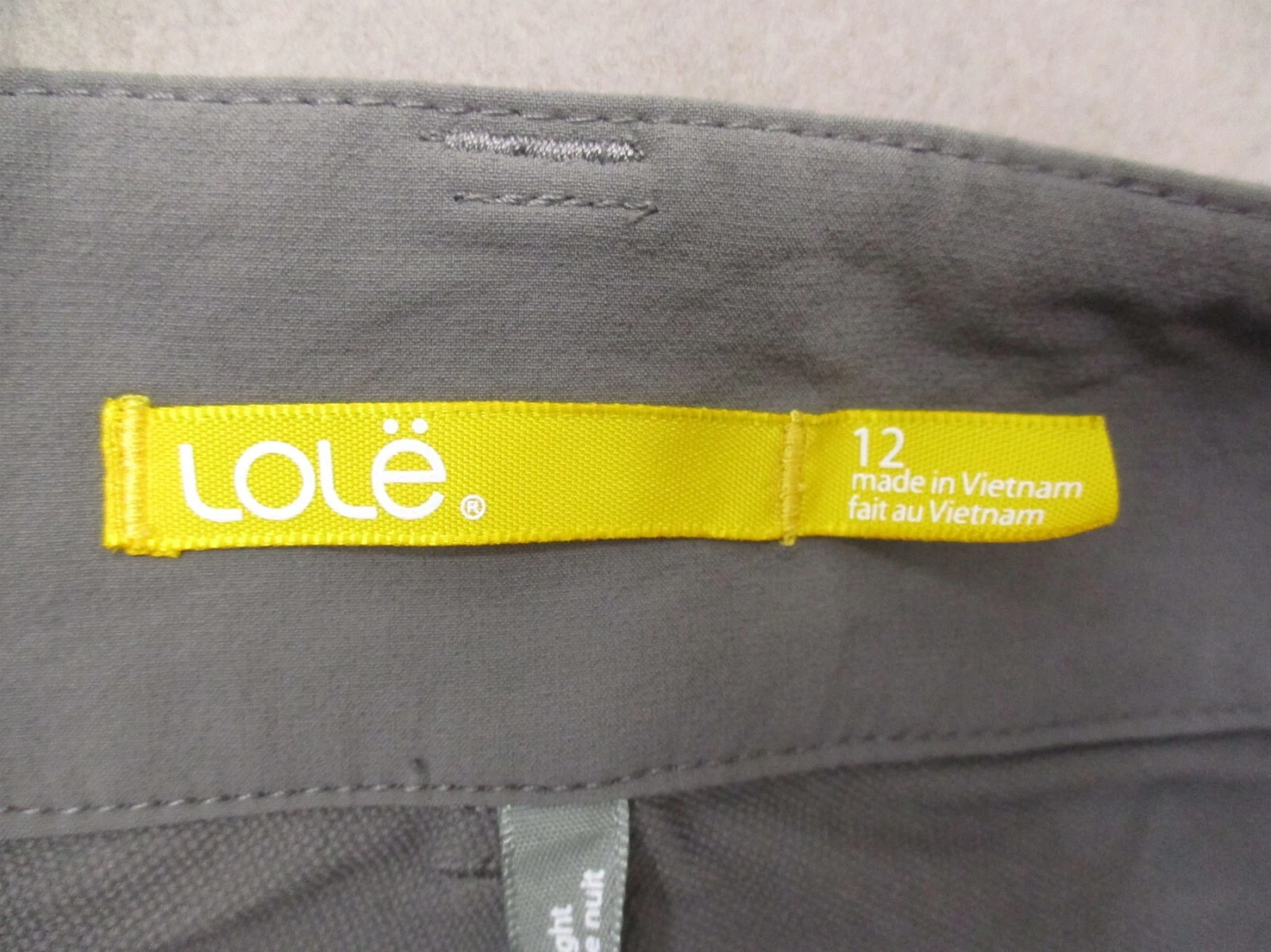 lole zip fly pockets stretch flat front chino shorts