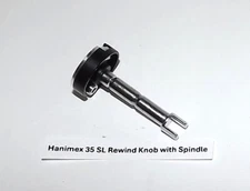 Hanimex 35 SL Camera Rewind Knob & Shaft - Used Original Replacement Parts