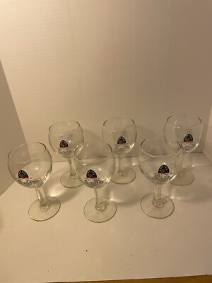 Abbaye de Abdij van Leffe 25 cl Belgian Beer Stemmed Chalice Glasses 7'' Set Of 6