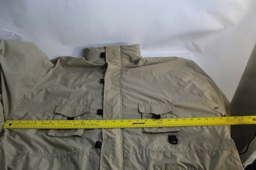 Chaqueta de pesca de caza MTA Pro para hombre talla XL marrón claro con bolsillos utilitarios - Imagen 11 de 12