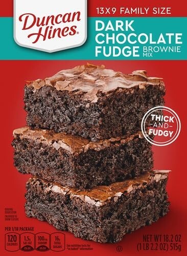 Duncan Hines Dunkle Schokolade Fudge Brownie Mix, 18,2 Unzen - Bild 2 von 10