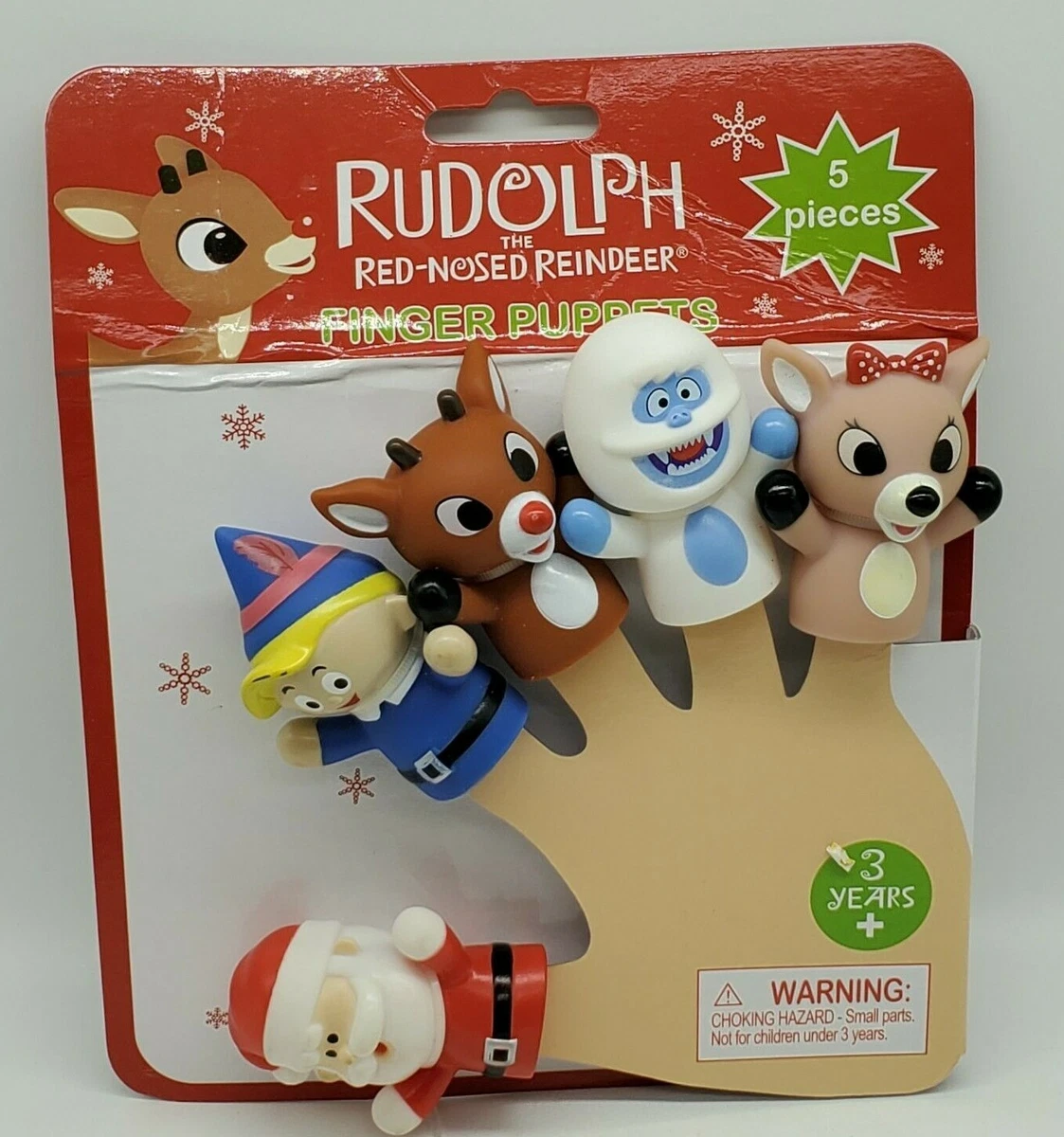 Rudolph the red nosed reindeer cheap finger puppets
