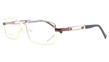 PR7 Gold Brown Full Frames GLASS LENS Reading Glasses/Bifocal/Progressive Lenses